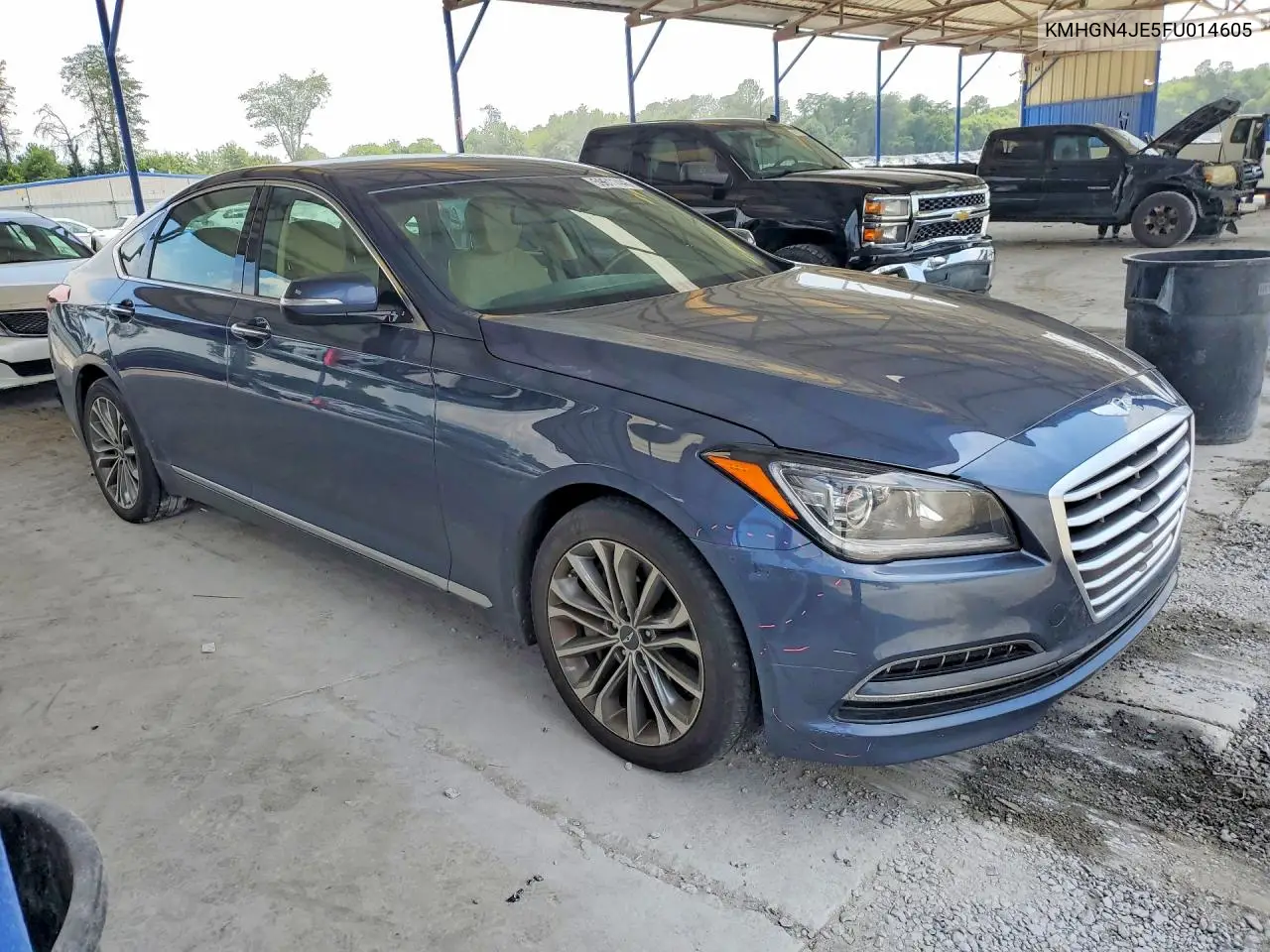2015 Hyundai Genesis 3.8L VIN: KMHGN4JE5FU014605 Lot: 59611446