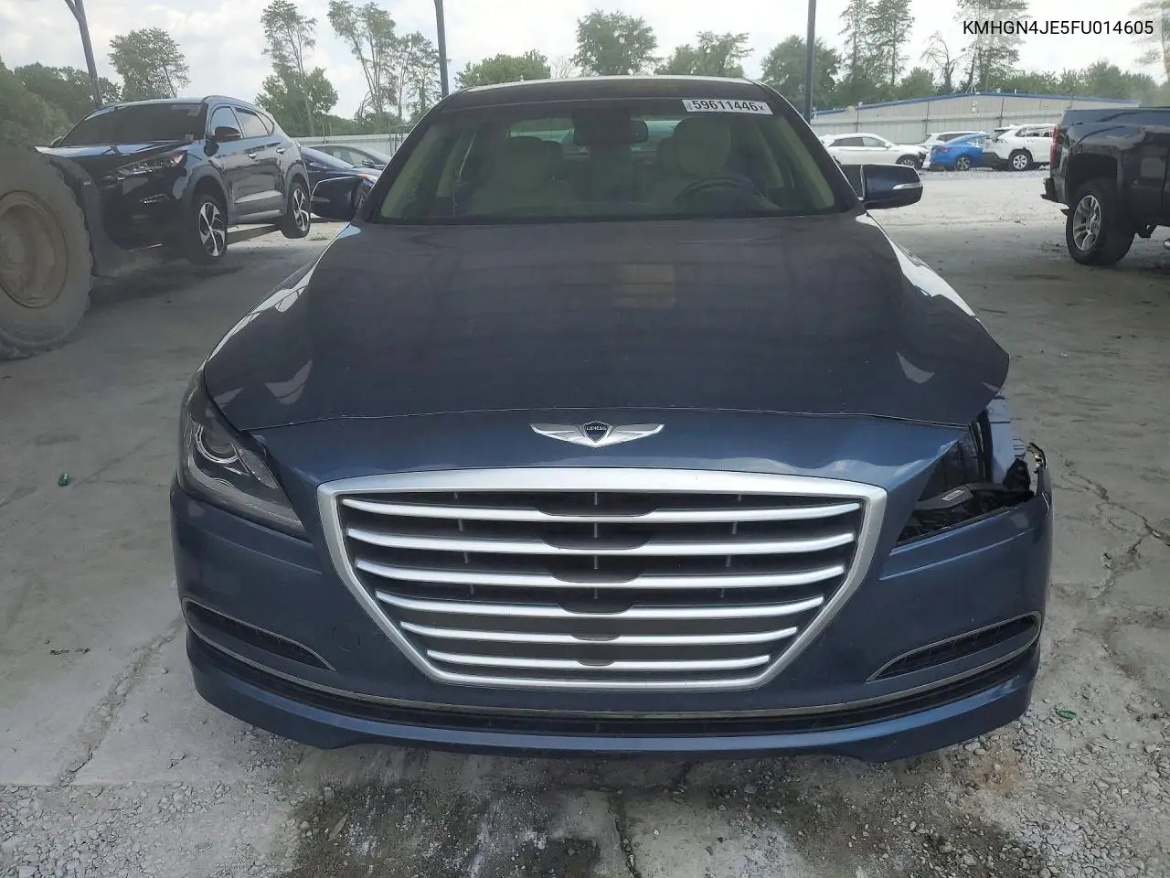 2015 Hyundai Genesis 3.8L VIN: KMHGN4JE5FU014605 Lot: 59611446