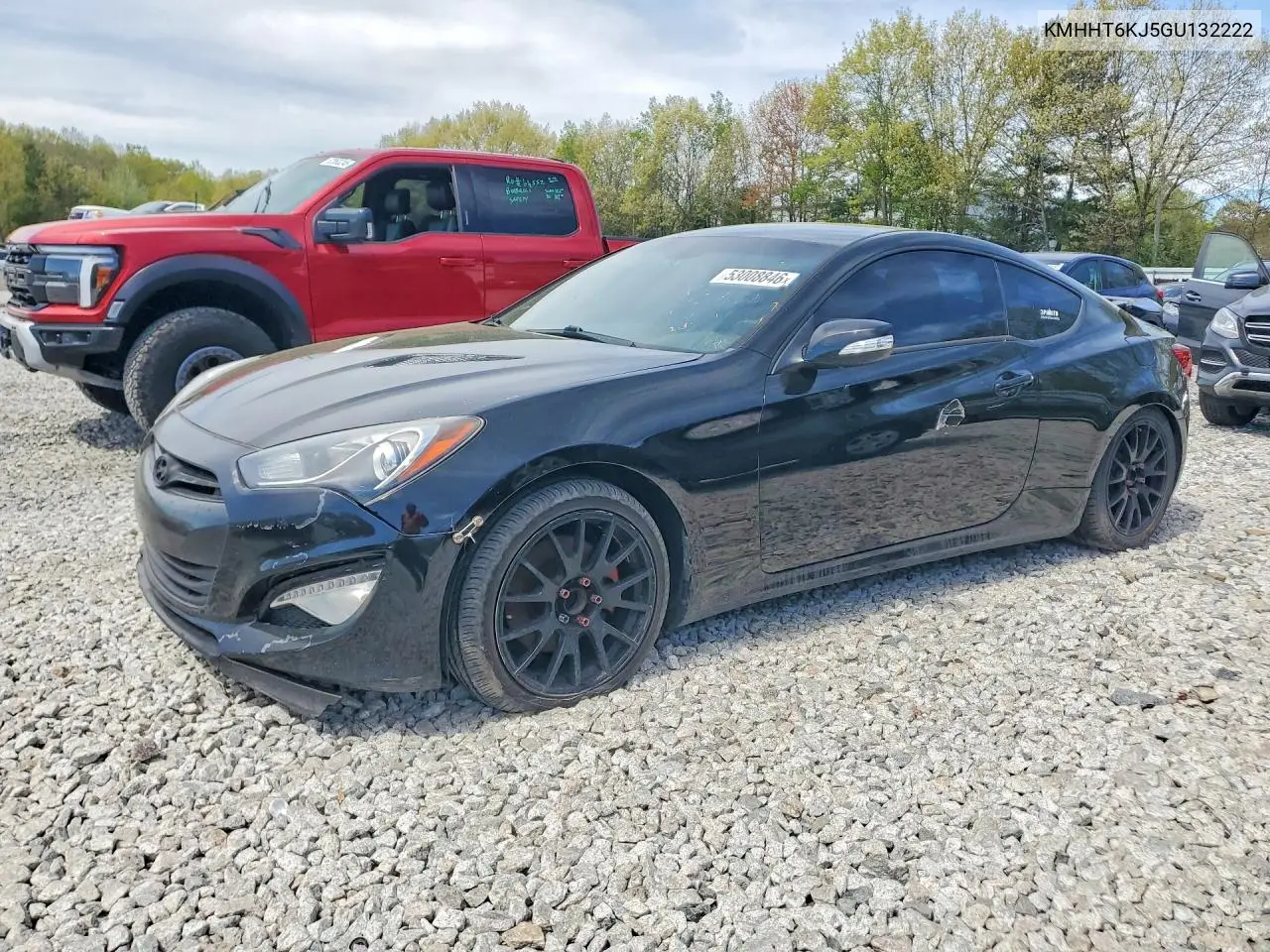 2016 Hyundai Genesis Coupe 3.8L VIN: KMHHT6KJ5GU132222 Lot: 53008846