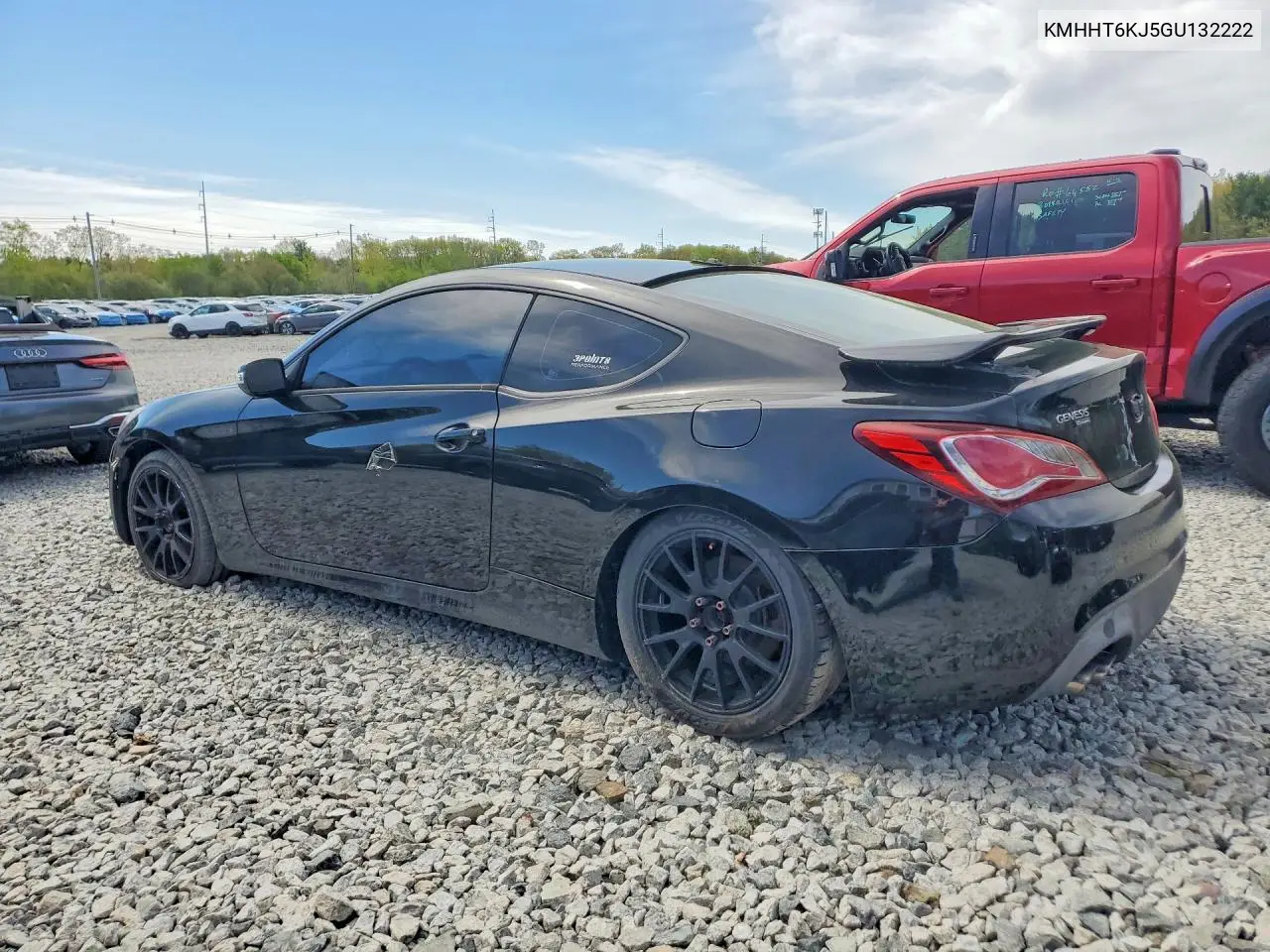 2016 Hyundai Genesis Coupe 3.8L VIN: KMHHT6KJ5GU132222 Lot: 53008846