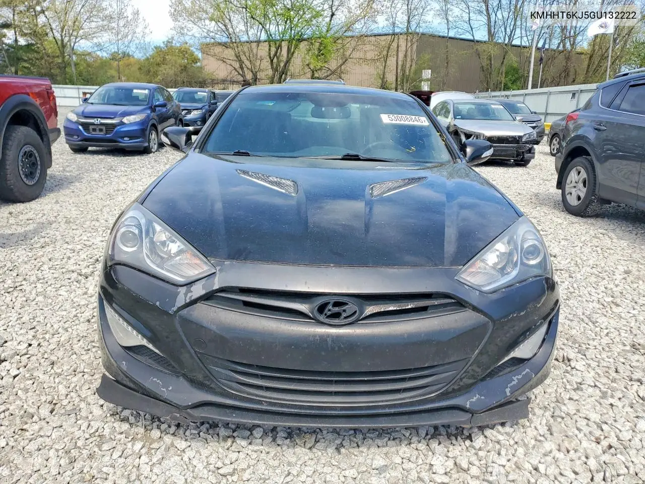 2016 Hyundai Genesis Coupe 3.8L VIN: KMHHT6KJ5GU132222 Lot: 53008846