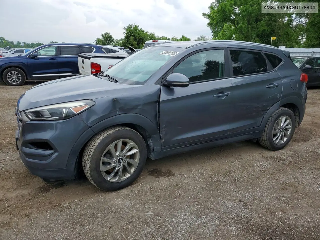2016 Hyundai Tucson Se VIN: KM8J33A4XGU178804 Lot: 55892186
