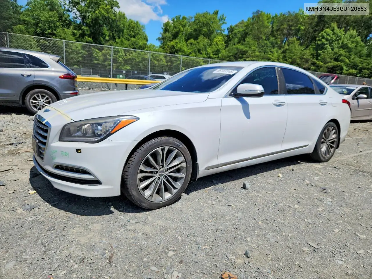 2016 Hyundai Genesis 3.8L VIN: KMHGN4JE3GU120553 Lot: 56183146