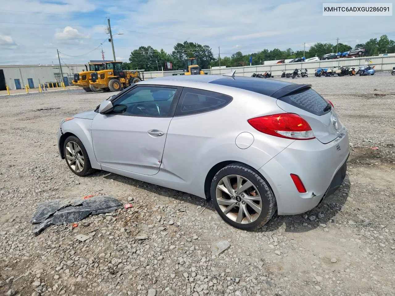 2016 Hyundai Veloster Base VIN: KMHTC6ADXGU286091 Lot: 56473296