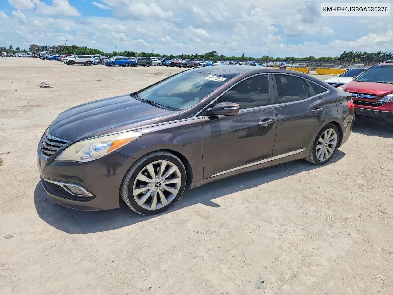 2016 Hyundai Azera Limited VIN: KMHFH4JG3GA535376 Lot: 56871056