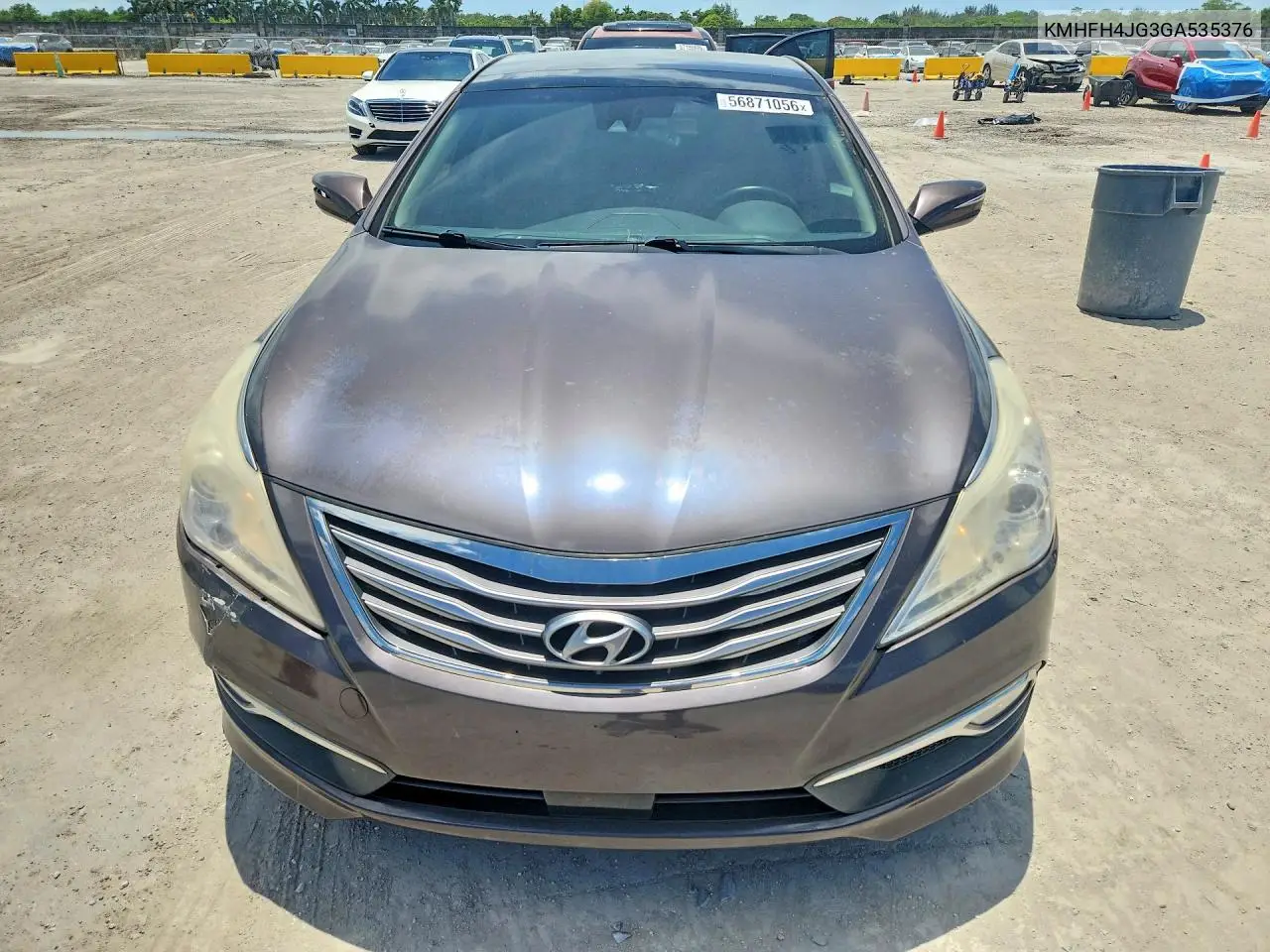 2016 Hyundai Azera Limited VIN: KMHFH4JG3GA535376 Lot: 56871056