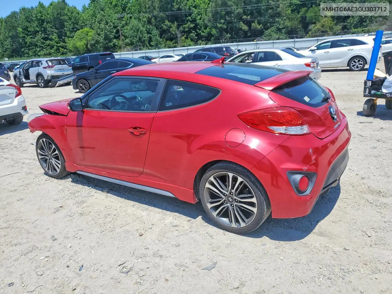 2016 Hyundai Veloster Turbo VIN: KMHTC6AE3GU303712 Lot: 56962486