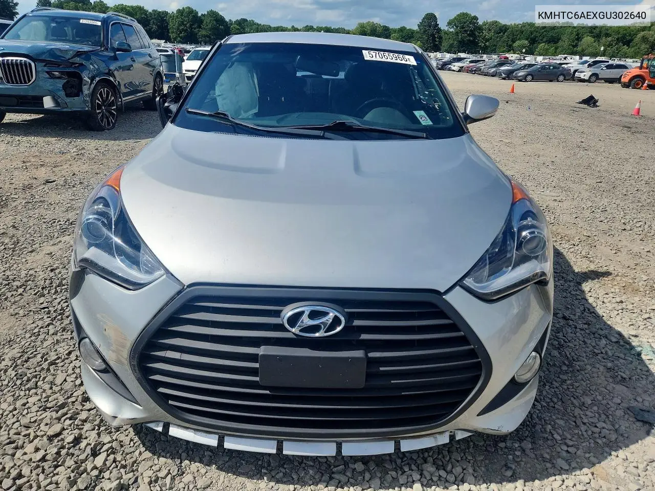 2016 Hyundai Veloster Turbo VIN: KMHTC6AEXGU302640 Lot: 57065966