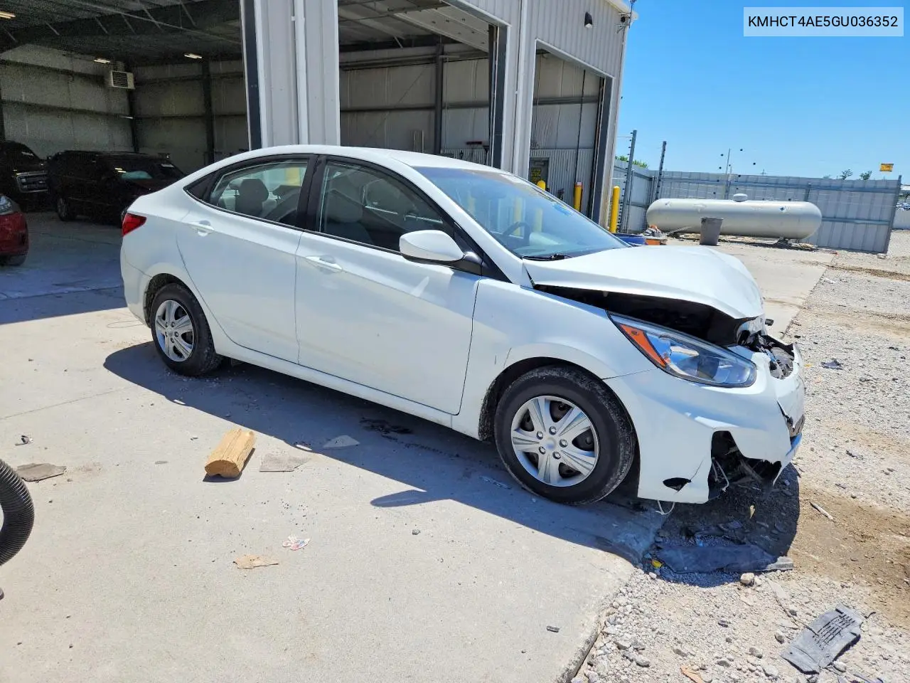 2016 Hyundai Accent Se VIN: KMHCT4AE5GU036352 Lot: 57073176