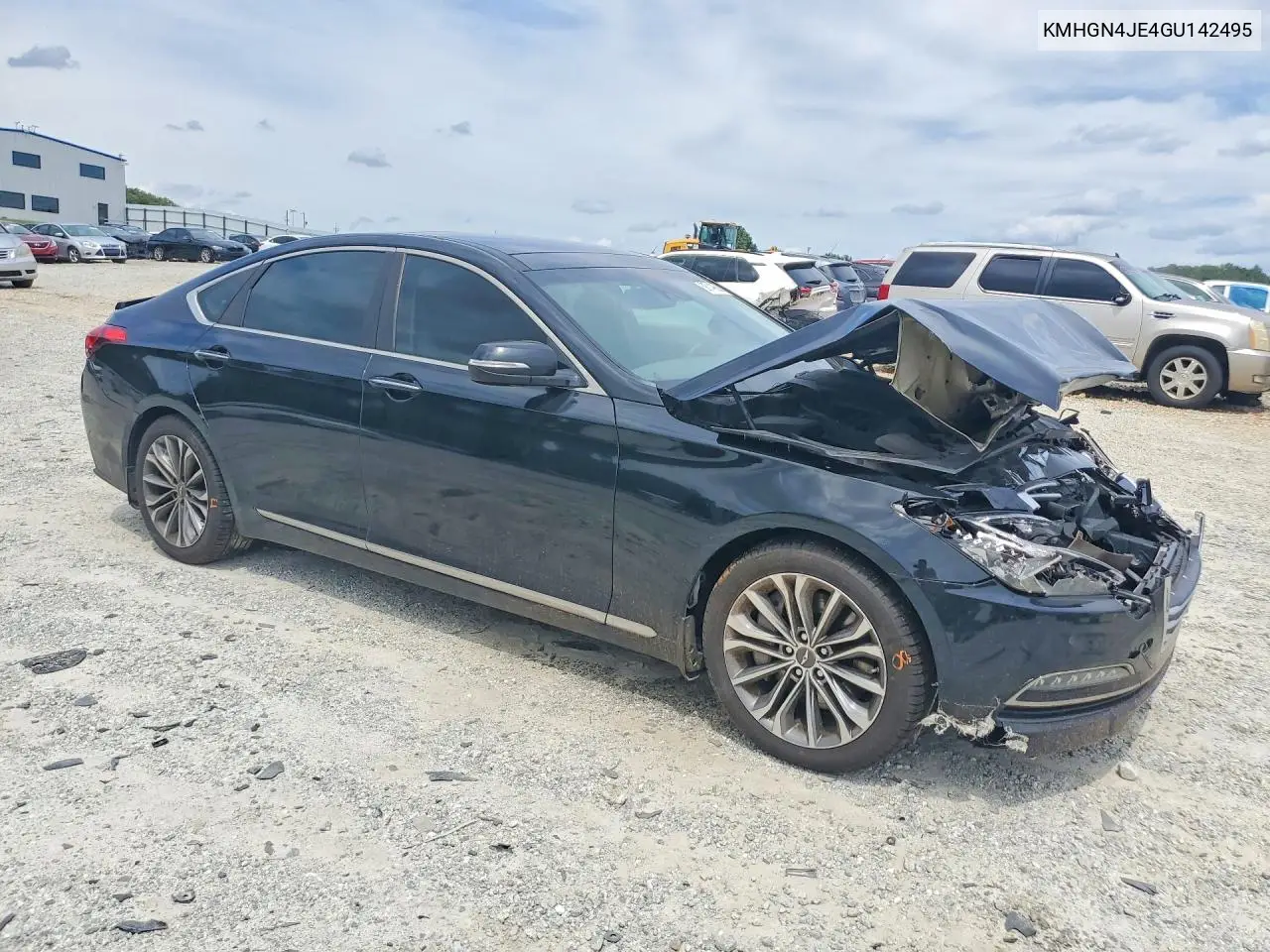 2016 Hyundai Genesis 3.8L VIN: KMHGN4JE4GU142495 Lot: 58149866