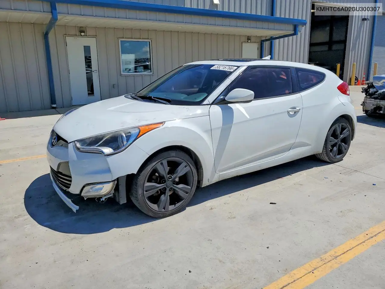 2016 Hyundai Veloster Base VIN: KMHTC6AD2GU300307 Lot: 58216766
