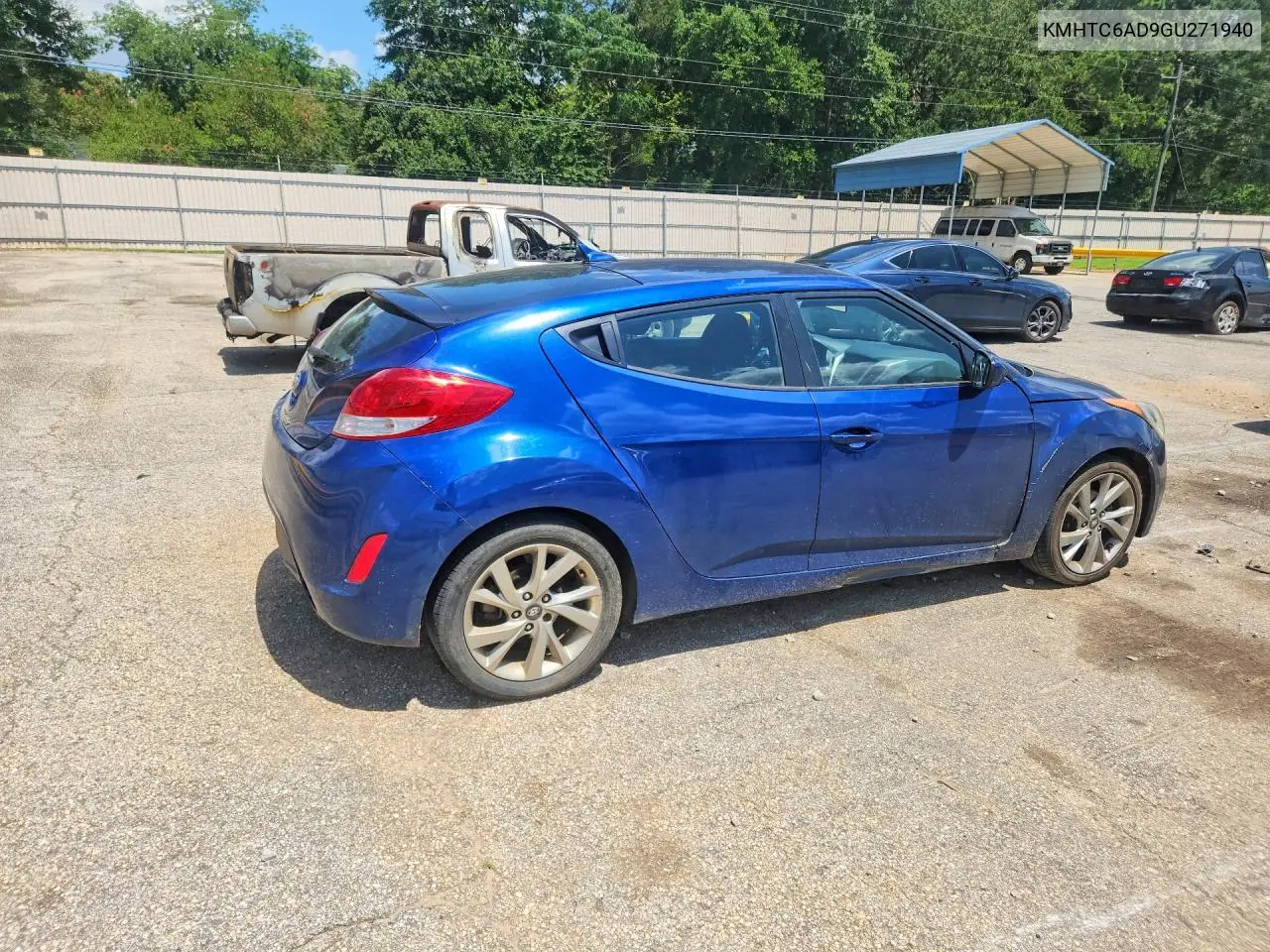 2016 Hyundai Veloster Base VIN: KMHTC6AD9GU271940 Lot: 58555466