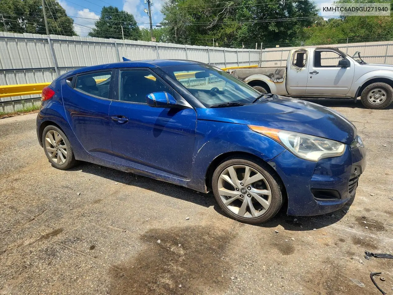 2016 Hyundai Veloster Base VIN: KMHTC6AD9GU271940 Lot: 58555466