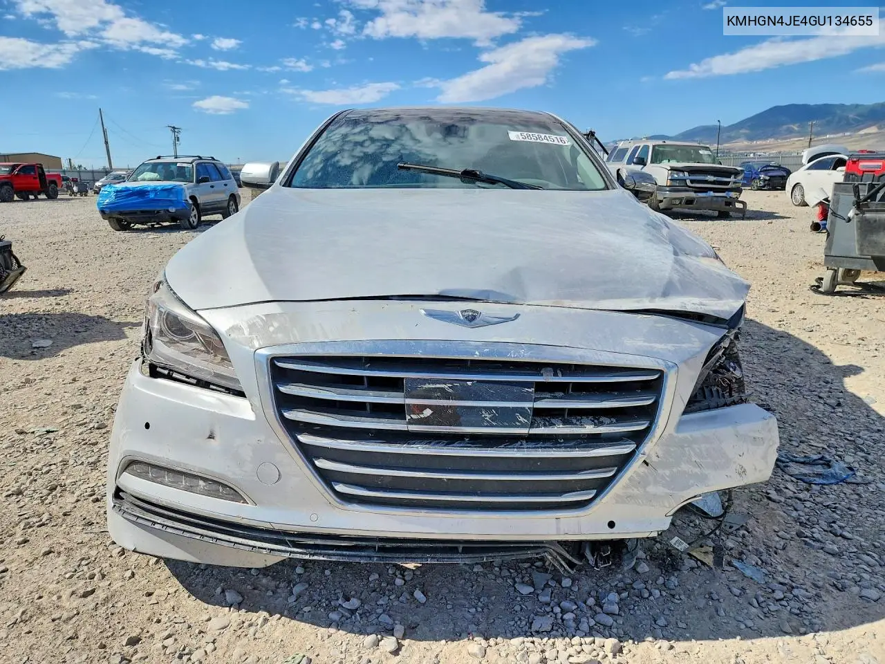 2016 Hyundai Genesis 3.8L VIN: KMHGN4JE4GU134655 Lot: 58584516