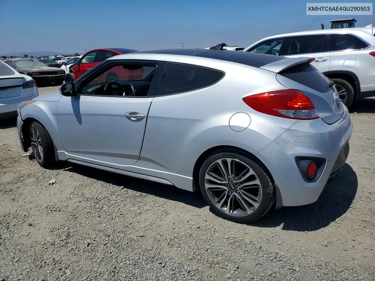 2016 Hyundai Veloster Turbo VIN: KMHTC6AE4GU290503 Lot: 58778616