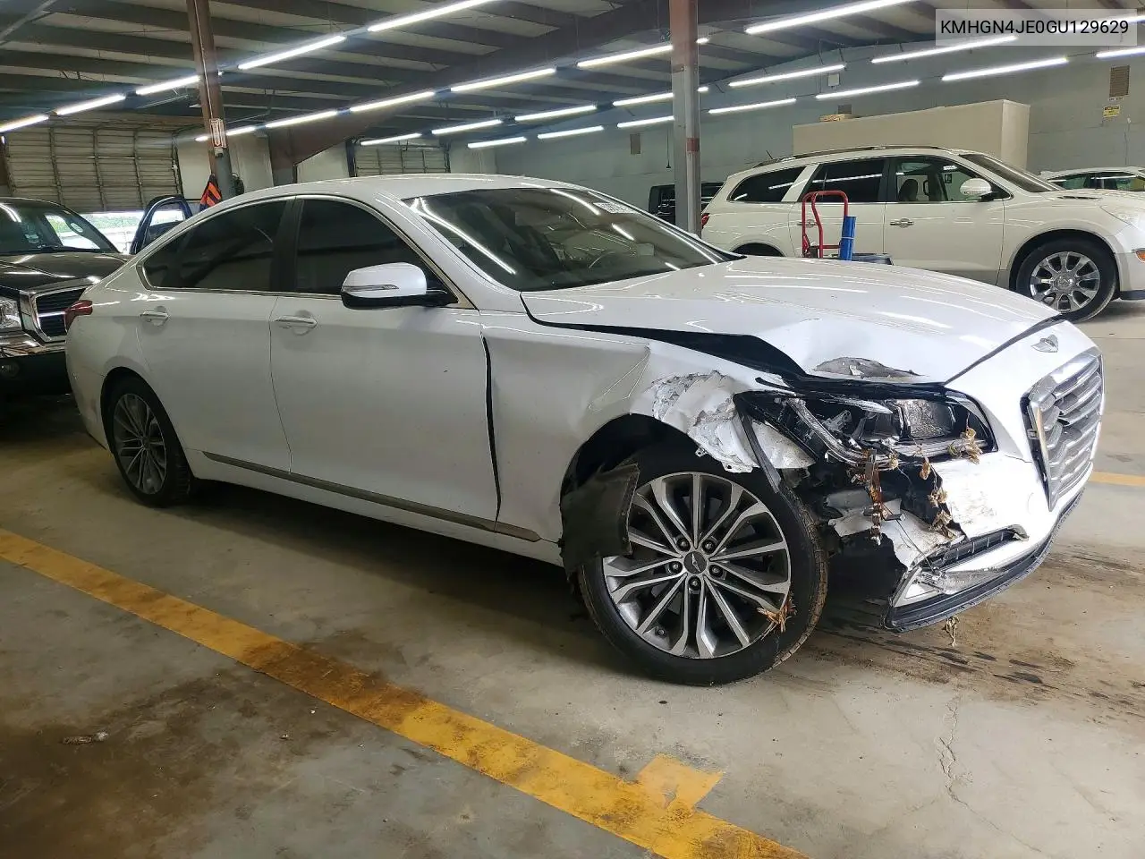 2016 Hyundai Genesis 3.8L VIN: KMHGN4JE0GU129629 Lot: 59879016