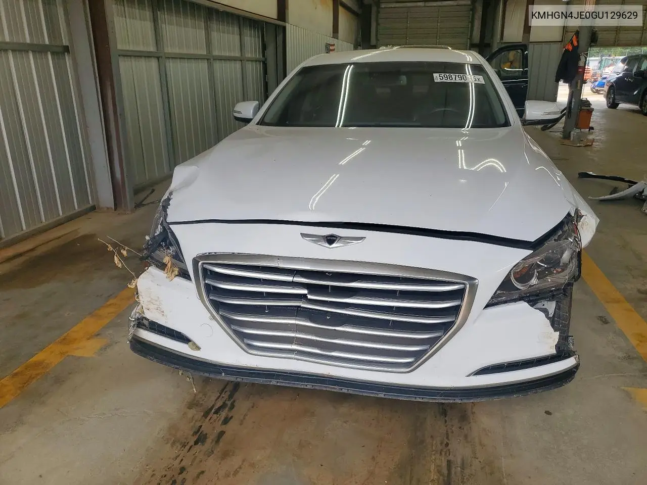 2016 Hyundai Genesis 3.8L VIN: KMHGN4JE0GU129629 Lot: 59879016