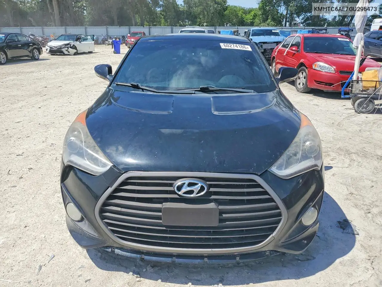 2016 Hyundai Veloster Turbo VIN: KMHTC6AE7GU296473 Lot: 60274186