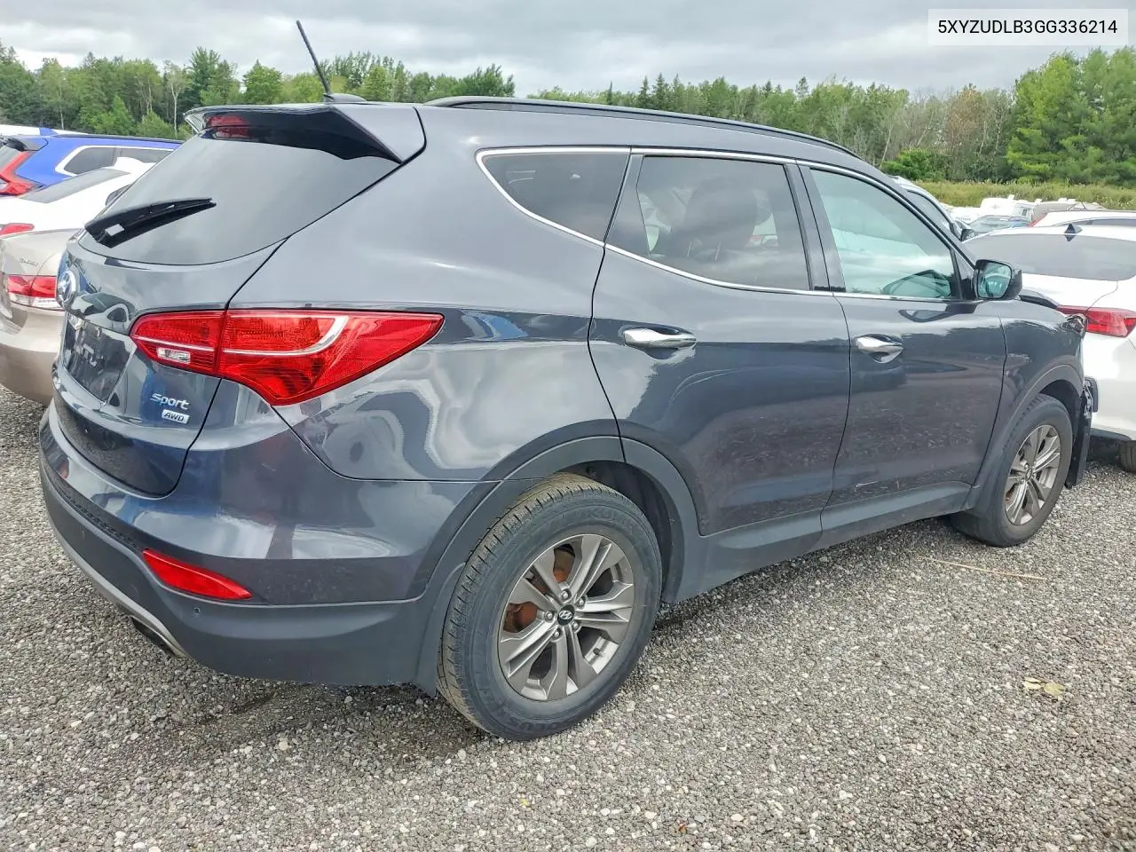 2016 Hyundai Santa Fe Sport 2.4L VIN: 5XYZUDLB3GG336214 Lot: 61157526