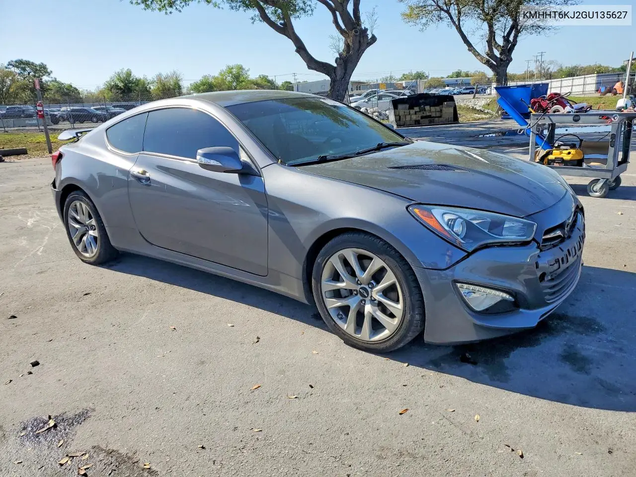 2016 Hyundai Genesis Coupe 3.8L VIN: KMHHT6KJ2GU135627 Lot: 77332815