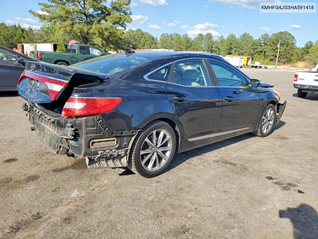 2017 Hyundai Azera Base VIN: KMHFG4JG3HA591418 Lot: 48440326