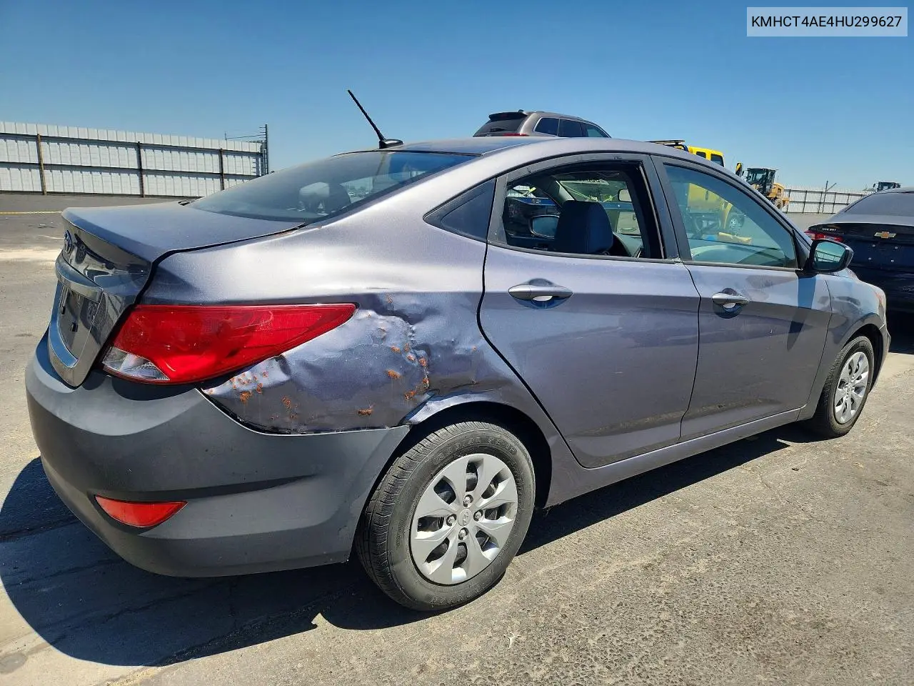 2017 Hyundai Accent Se VIN: KMHCT4AE4HU299627 Lot: 56345926