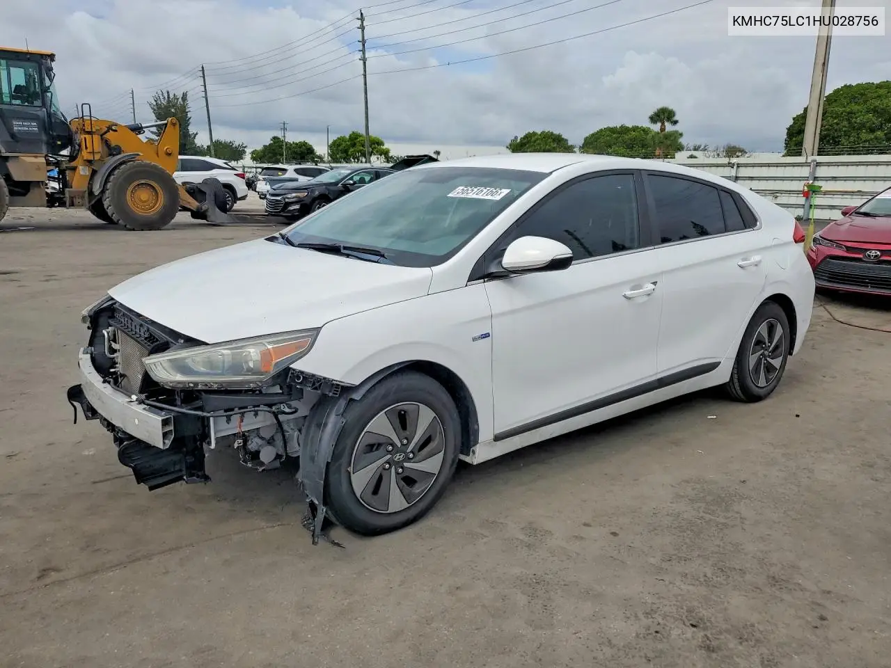 2017 Hyundai Ioniq Sel VIN: KMHC75LC1HU028756 Lot: 56516166