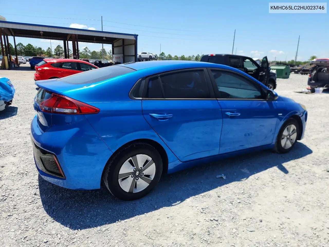 2017 Hyundai Ioniq Blue VIN: KMHC65LC2HU023746 Lot: 58647756