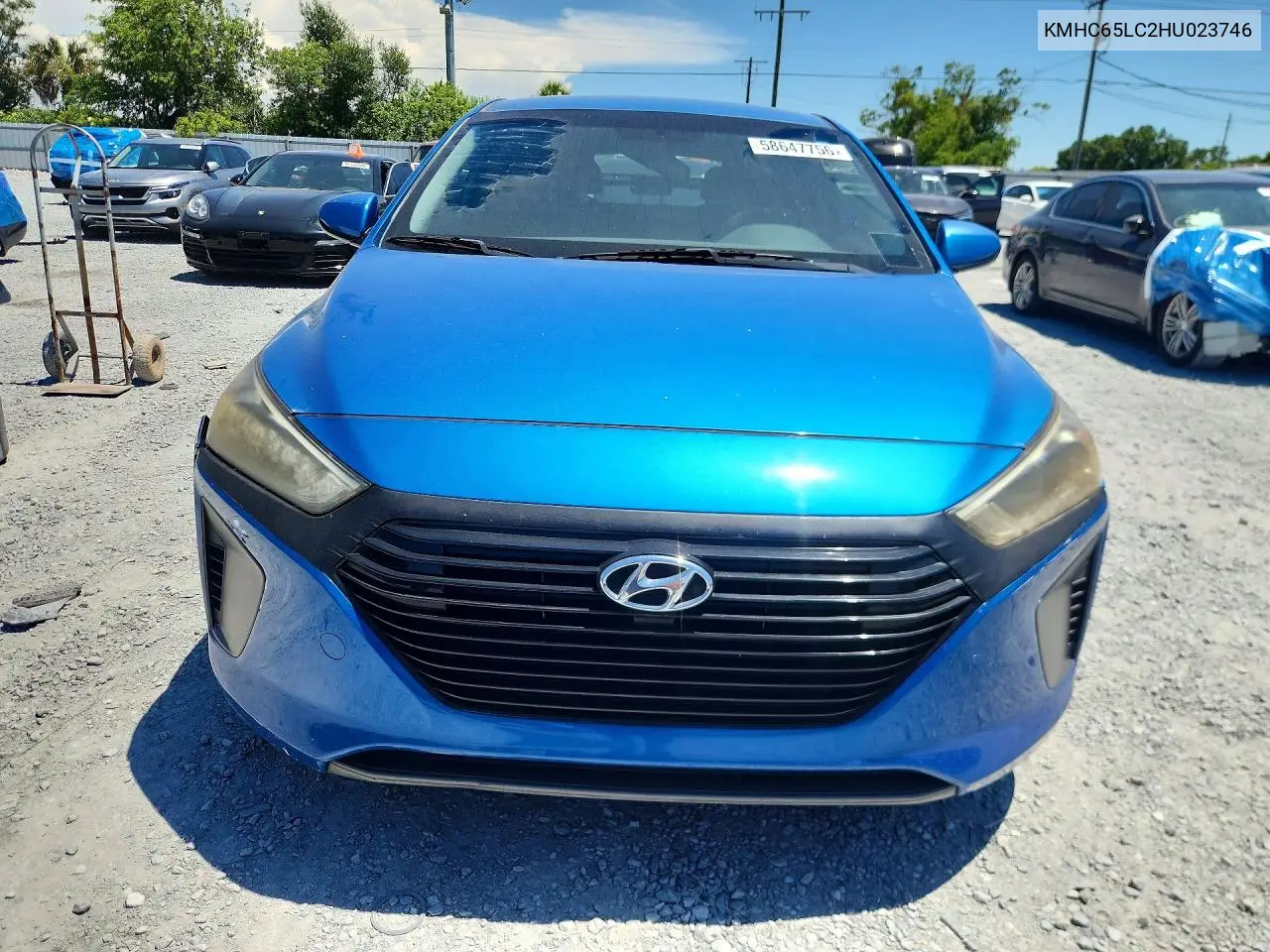 2017 Hyundai Ioniq Blue VIN: KMHC65LC2HU023746 Lot: 58647756