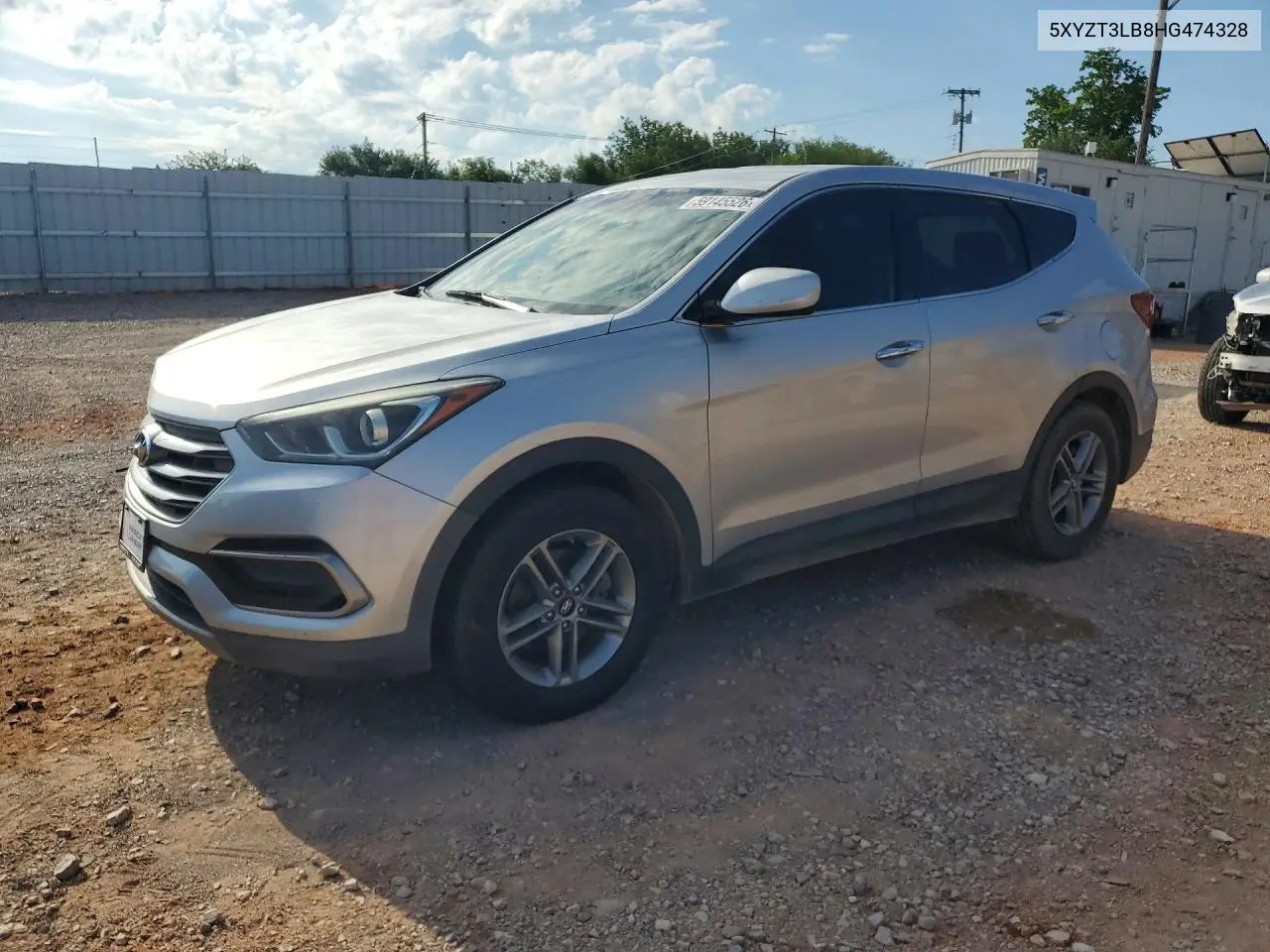 2017 Hyundai Santa Fe Sport 2.4L VIN: 5XYZT3LB8HG474328 Lot: 59145526