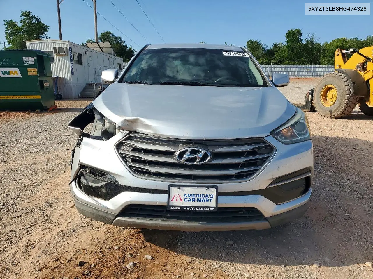 2017 Hyundai Santa Fe Sport 2.4L VIN: 5XYZT3LB8HG474328 Lot: 59145526