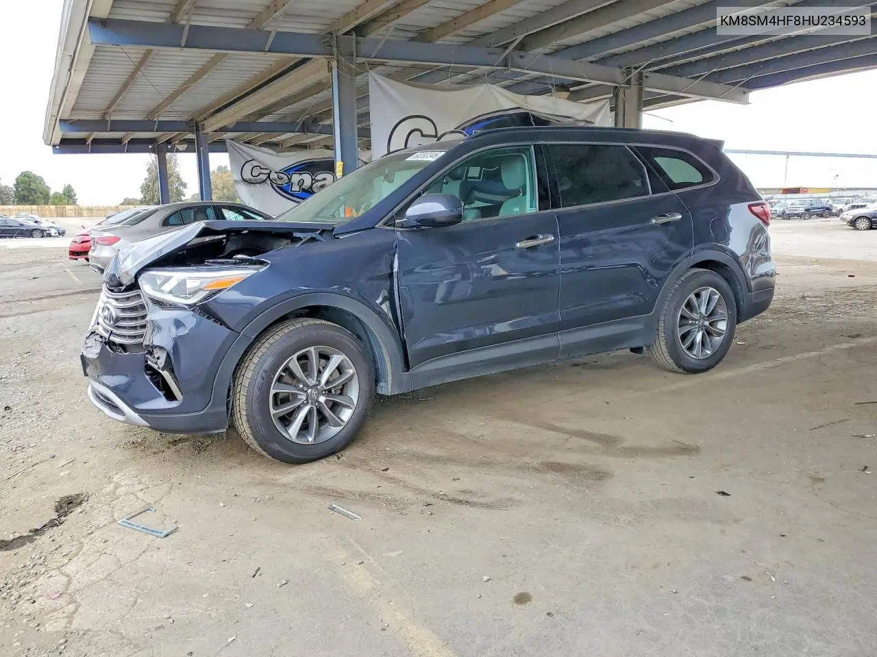 2017 Hyundai Santa Fe Se VIN: KM8SM4HF8HU234593 Lot: 60297346