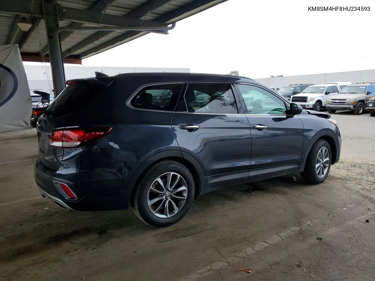 2017 Hyundai Santa Fe Se VIN: KM8SM4HF8HU234593 Lot: 60297346