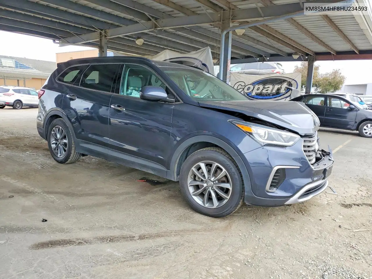 2017 Hyundai Santa Fe Se VIN: KM8SM4HF8HU234593 Lot: 60297346