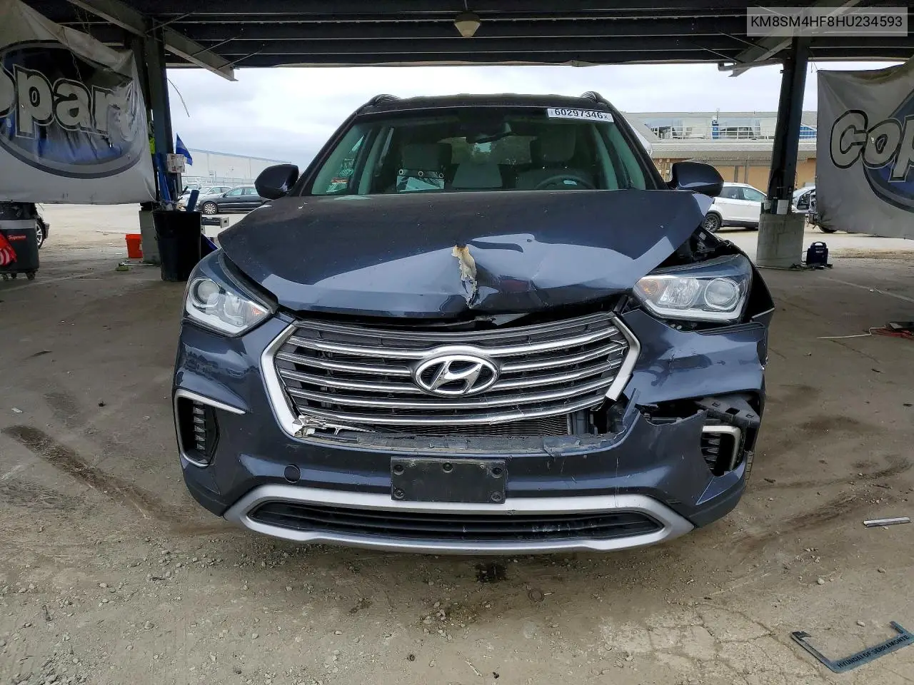 2017 Hyundai Santa Fe Se VIN: KM8SM4HF8HU234593 Lot: 60297346