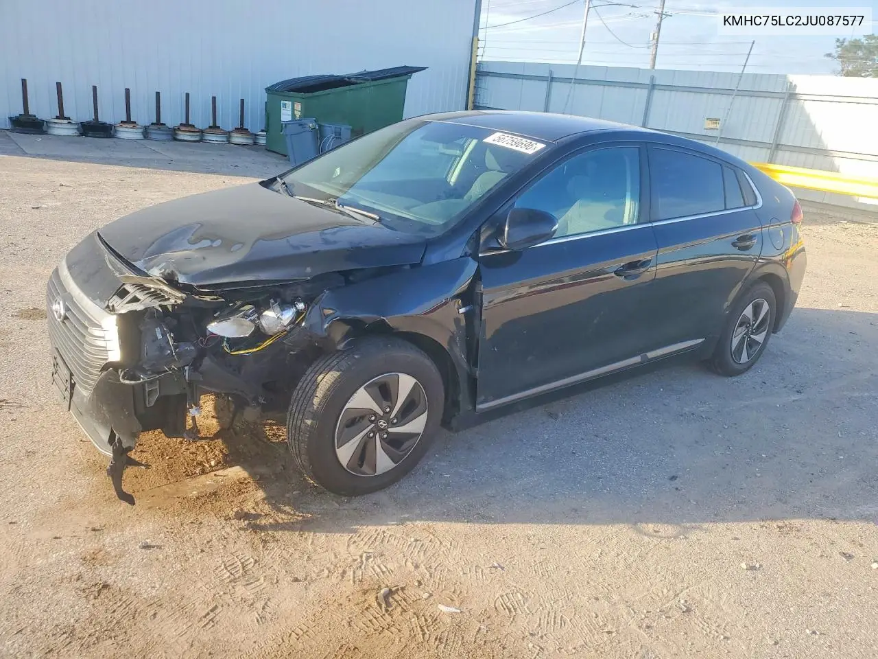 2018 Hyundai Ioniq Sel VIN: KMHC75LC2JU087577 Lot: 56759696
