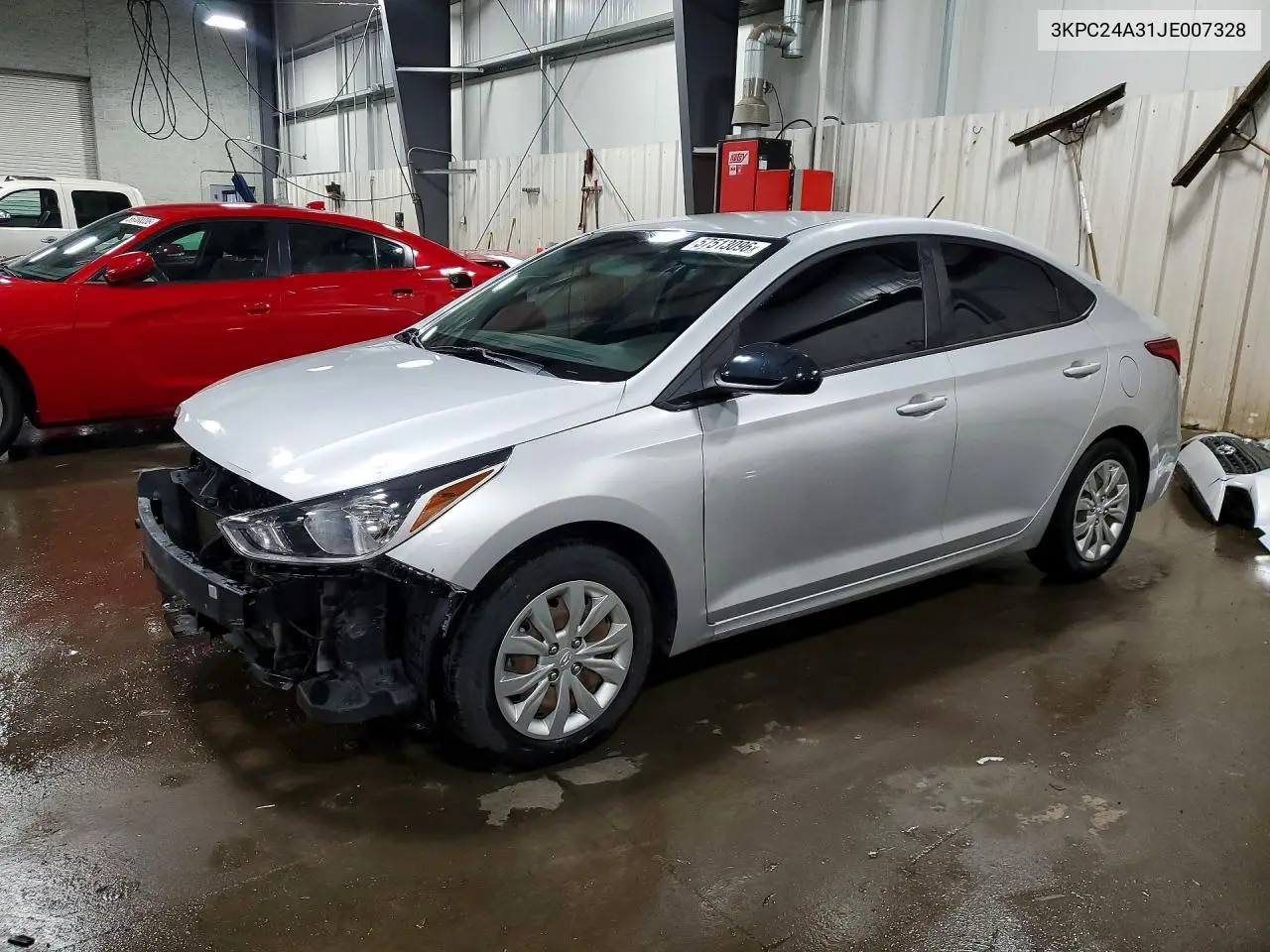 2018 Hyundai Accent Se VIN: 3KPC24A31JE007328 Lot: 57513096