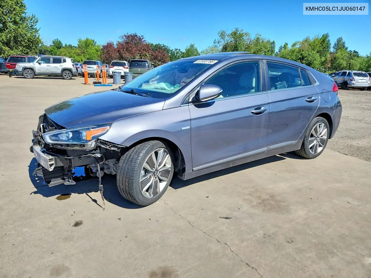 2018 Hyundai Ioniq Limited VIN: KMHC05LC1JU060147 Lot: 57600766