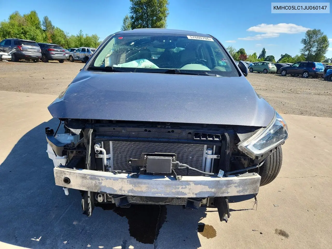 2018 Hyundai Ioniq Limited VIN: KMHC05LC1JU060147 Lot: 57600766