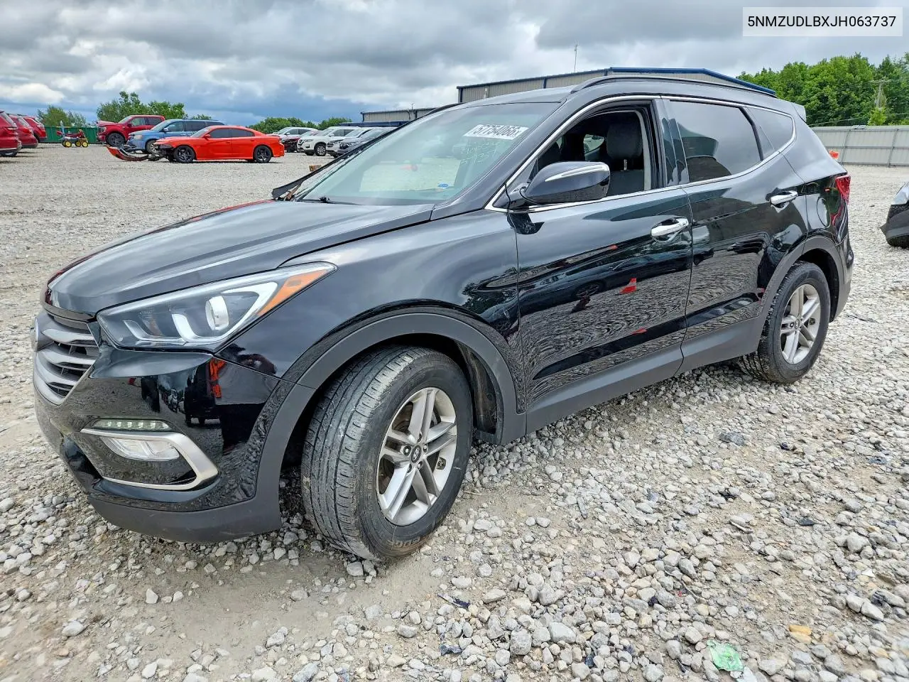 2018 Hyundai Santa Fe Sport 2.4L VIN: 5NMZUDLBXJH063737 Lot: 57754066