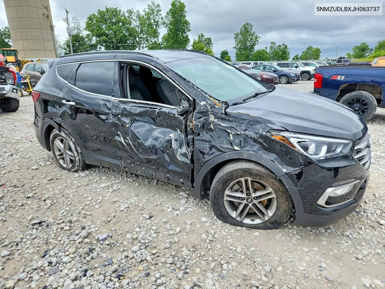 2018 Hyundai Santa Fe Sport 2.4L VIN: 5NMZUDLBXJH063737 Lot: 57754066