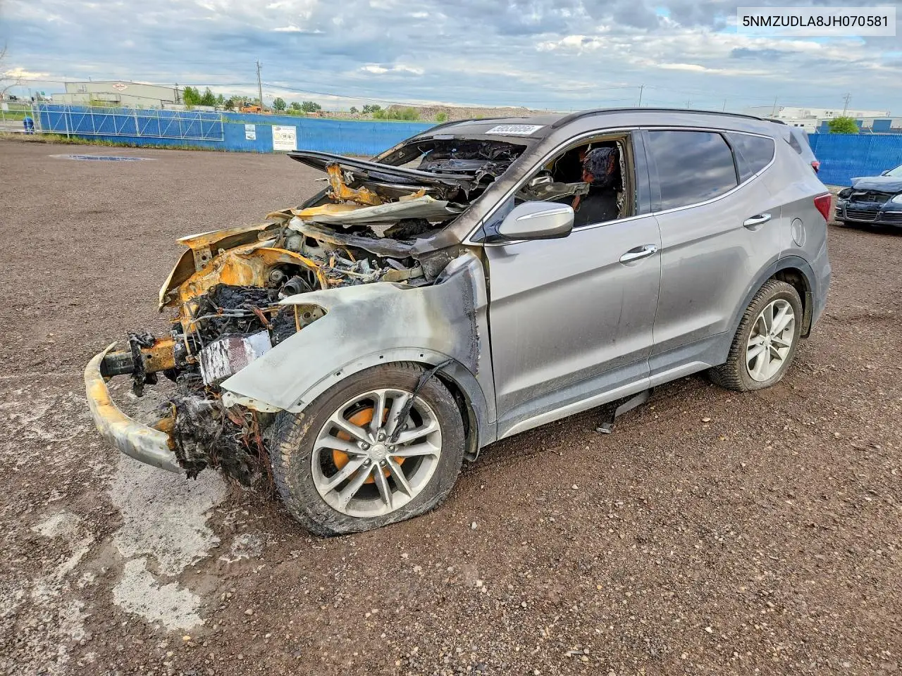 2018 Hyundai Santa Fe Sport 2.0T VIN: 5NMZUDLA8JH070581 Lot: 59536056