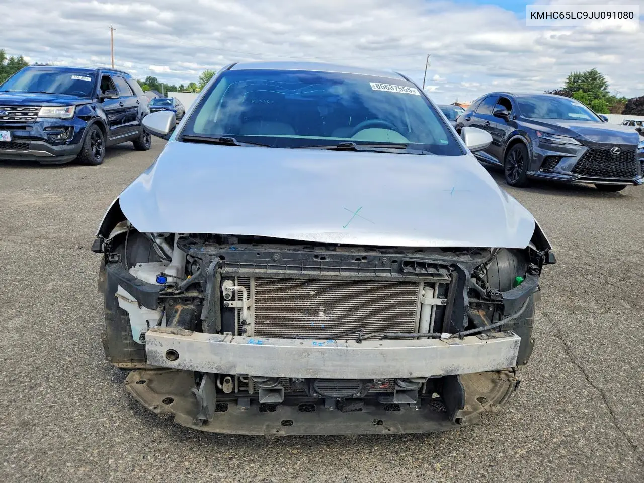 2018 Hyundai Ioniq Blue VIN: KMHC65LC9JU091080 Lot: 85637555