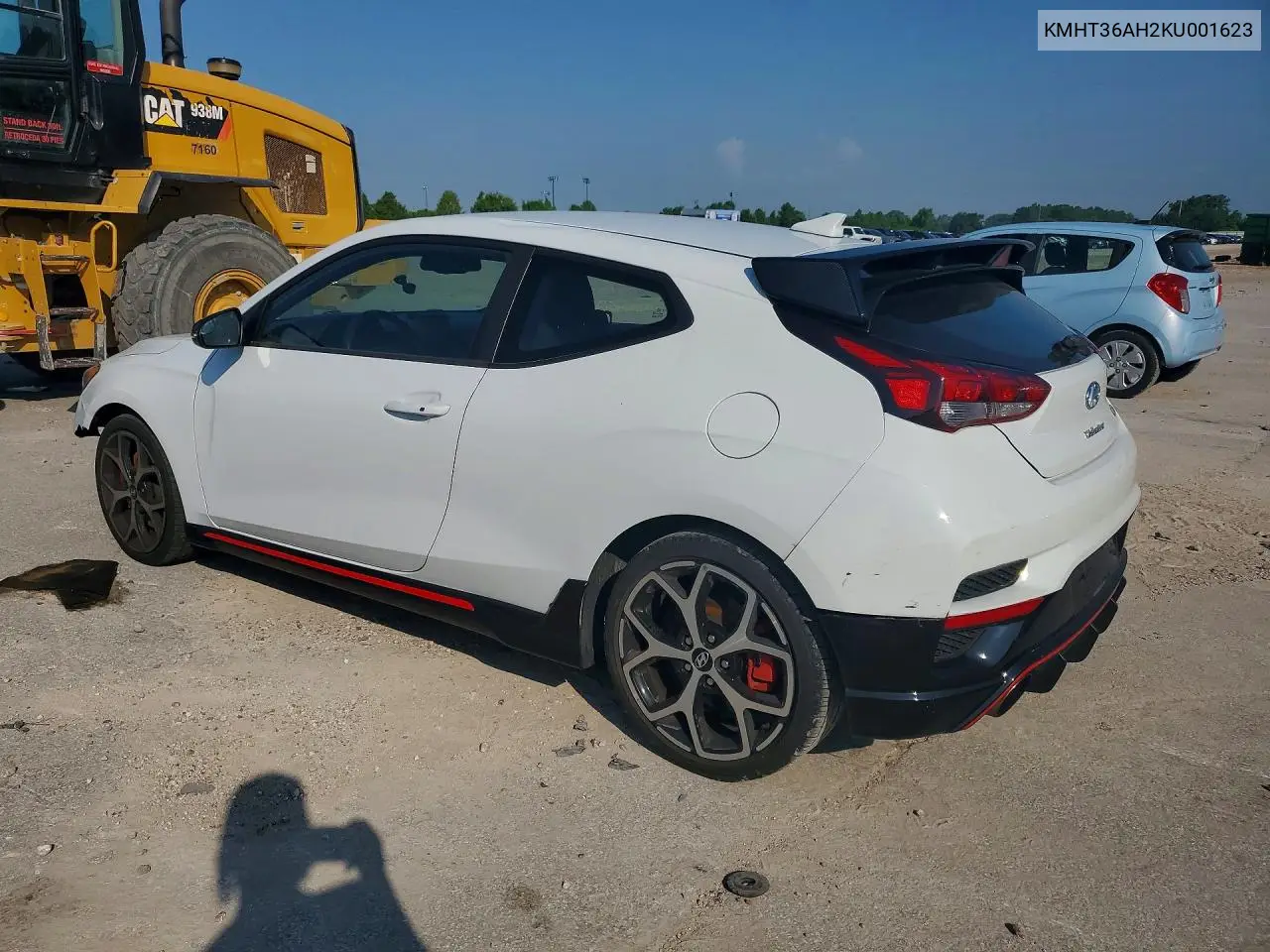 2019 Hyundai Veloster N Base VIN: KMHT36AH2KU001623 Lot: 56023416