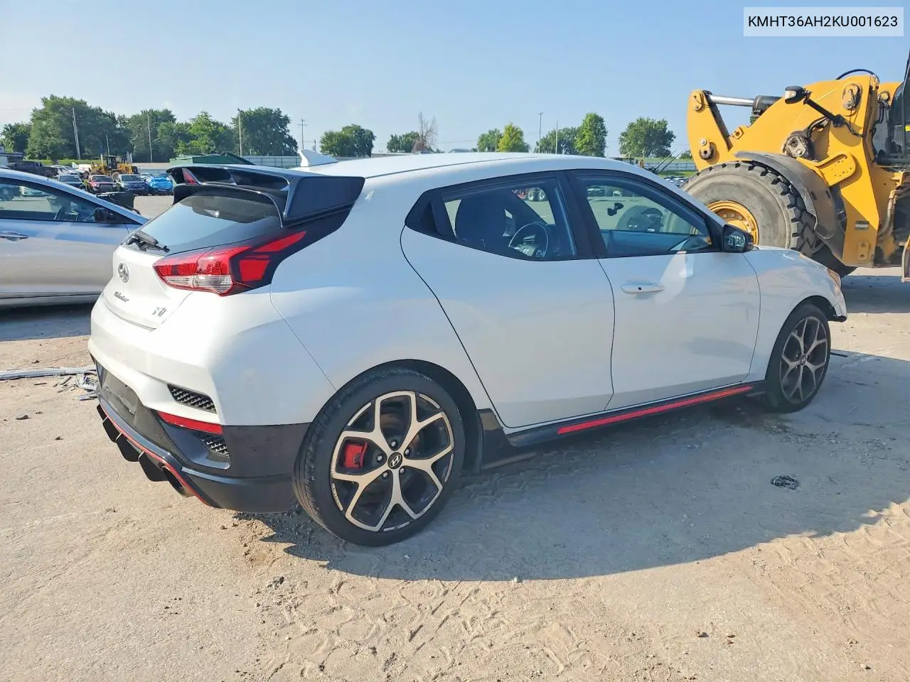 2019 Hyundai Veloster N Base VIN: KMHT36AH2KU001623 Lot: 56023416