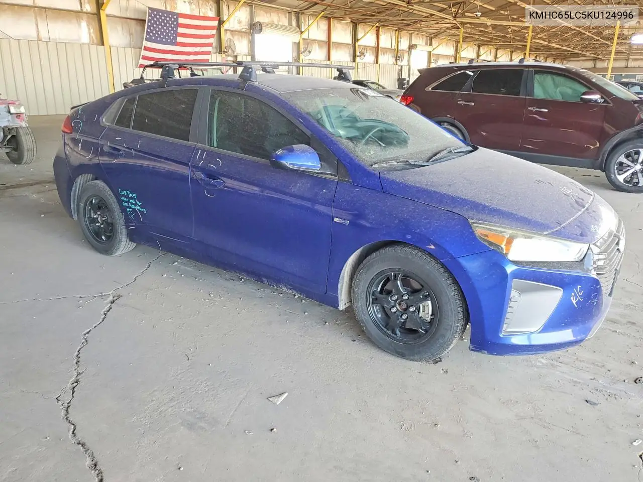 2019 Hyundai Ioniq Hybrid Blue VIN: KMHC65LC5KU124996 Lot: 57174566