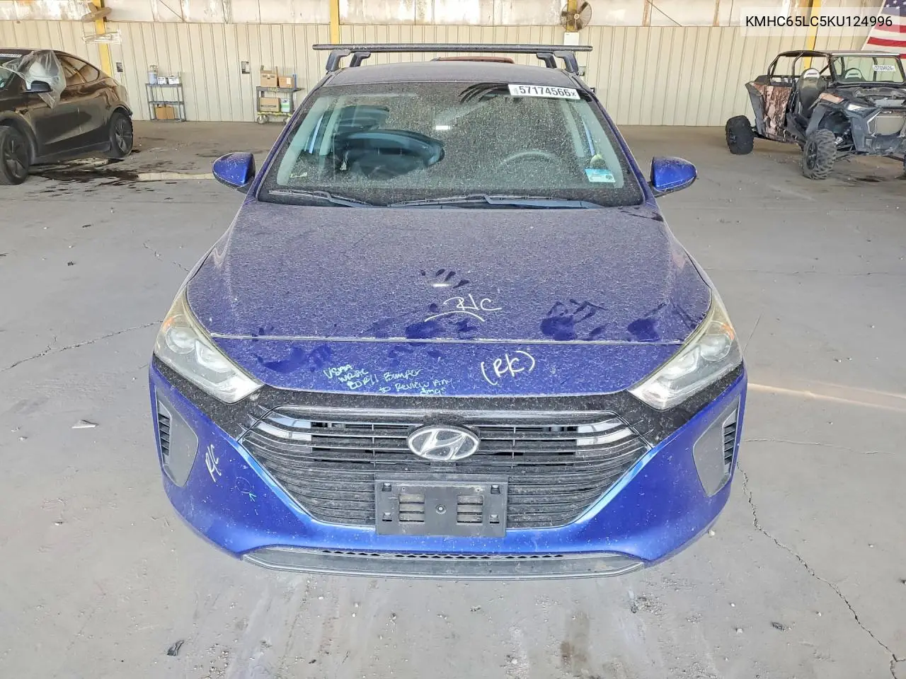2019 Hyundai Ioniq Hybrid Blue VIN: KMHC65LC5KU124996 Lot: 57174566