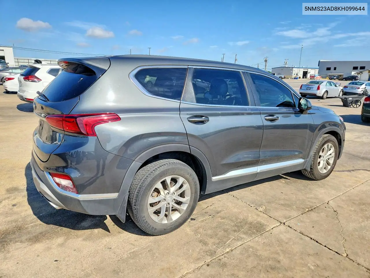 2019 Hyundai Santa Fe Se VIN: 5NMS23AD8KH099644 Lot: 57270586