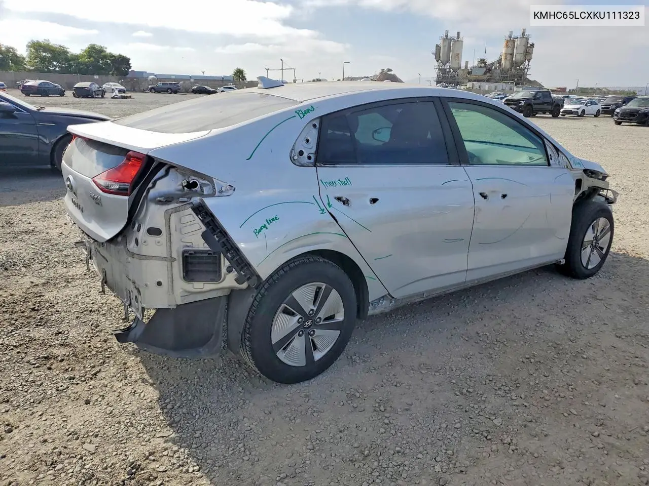 2019 Hyundai Ioniq Blue VIN: KMHC65LCXKU111323 Lot: 57579836