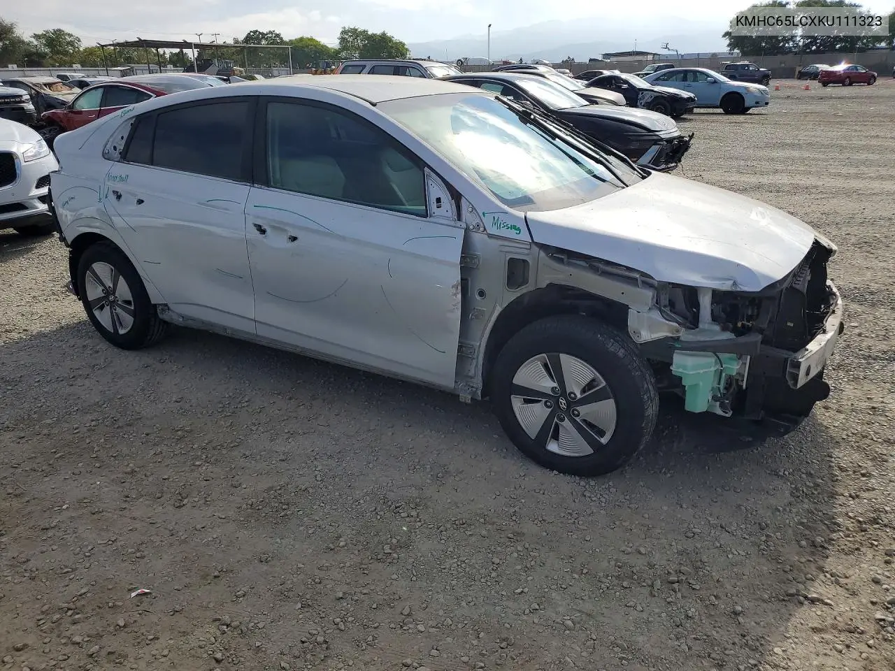 2019 Hyundai Ioniq Blue VIN: KMHC65LCXKU111323 Lot: 57579836